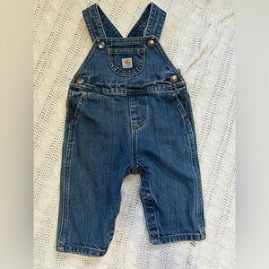 Carhartt Kids Dark Blue Denim Bib Overalls